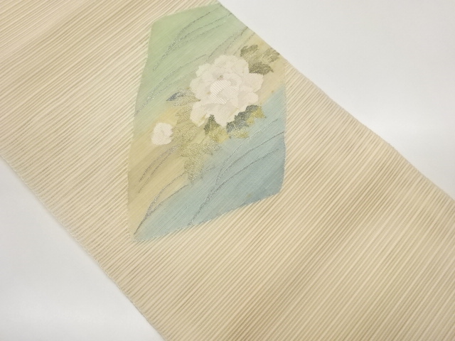 JAPANESE NAGOYA OBI FOR SUMMER / PEONY